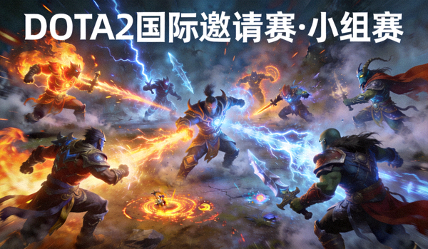 DOTA2国际邀请赛小组赛阶段的精彩团战画面
